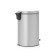 Brabantia Newcon bucket, plastic inner bucket, pedal, color gray metallic, 20 liters