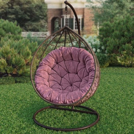 Pillow for swing "Tina", diameter 115 cm, pink color