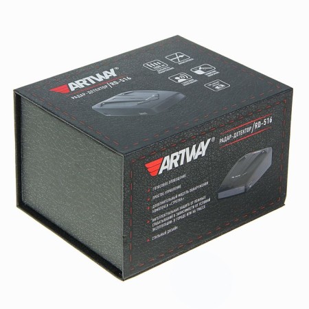 ARTWAY 516 radar detector, LCD display, 360 ° review, matte-1