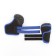 The boots are high for large dogs, set 4 pcs, size L (sole 10 x 7 cm), black and blue