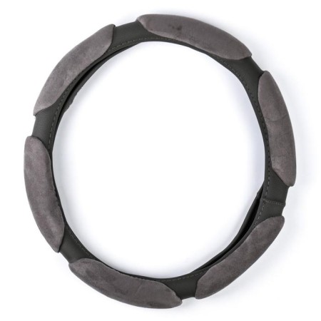 Braid to the steering wheel Torso, velor, size 38 cm, gray-3