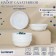 Set of salad bowls Luminarc Cadix, 550 ml, D = 16 cm, glass -ceramic, 8 pcs, white color