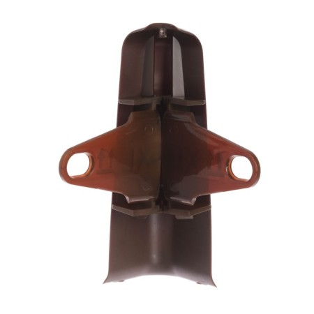 Outdoor angle (external) with fasteners for skirting board 85mm "decoration", 303 wenge dark-2