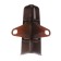 Outdoor angle (external) with fasteners for skirting board 85mm "decoration", 303 wenge dark