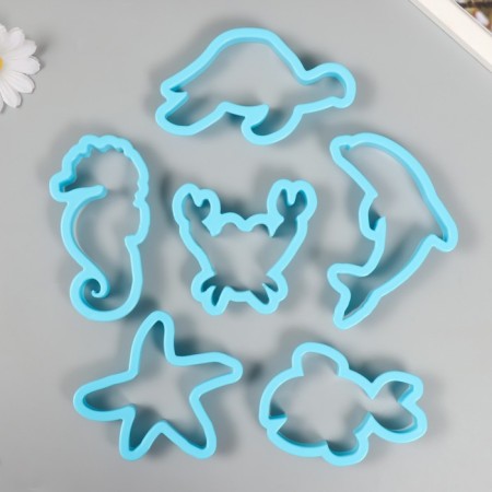 Cathers for polymer clay "Sea Animals" set 6 pcs-1