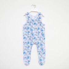Long baby sliders, blue/bears, height 74 cm