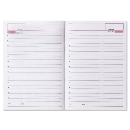 Delivery of a non -stated A5, 160 Vivevella sheets, artificial leather cover, gray cover-7