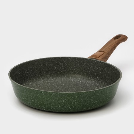 Forest frying pan "Forest", d = 28 cm, glass cover, removable handle, anti -stick coating-2