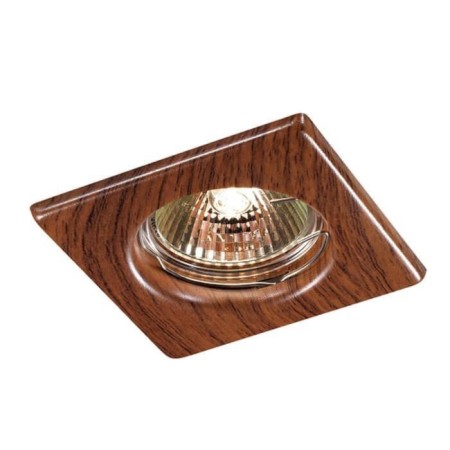 Built -in lamp Novotech, 50 W, GX5.3, 12 V, 60x60 mm, d = 60 mm, brown