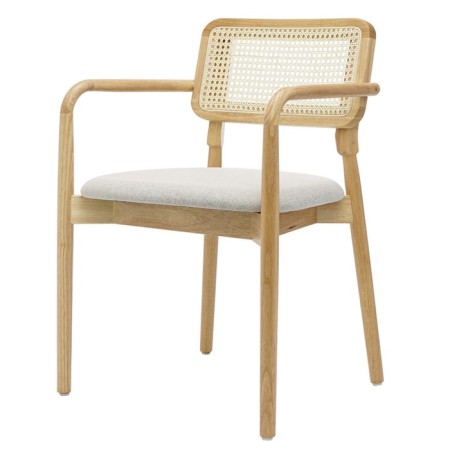 Barney chair, 555 × 570 × 800 mm, color natural wood-2