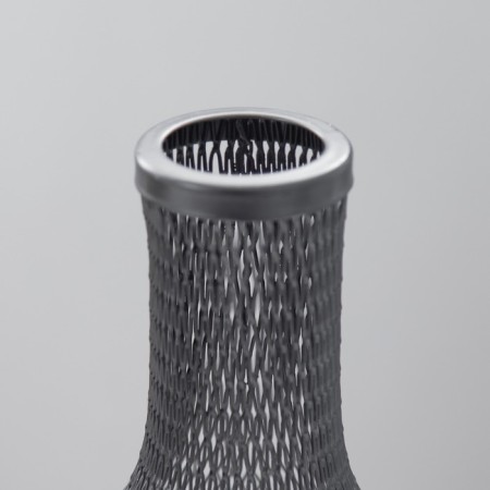 Nightlight "lantern with a candle" LED from batteries 2HAA Black 9.5x9.5x25.5 cm Risalux-3