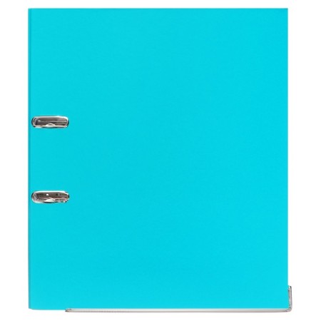 A4, 50 mm registrar, calligrata, PVC, embossing "flax", metal edging, pocket for a spine, collected, blue, mix-2