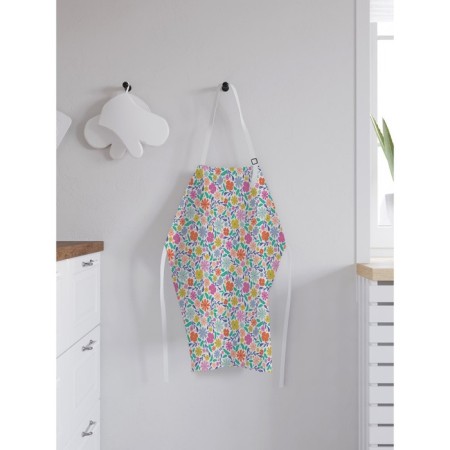 Apron of a kitchen with a photo print "mood - spring", adjustable, size OS-1