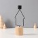 Climber metal, wood on 1 candle "House" d = 2 cm 9x5x17.5 cm
