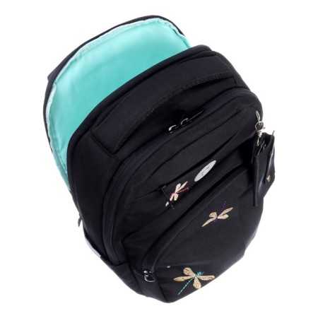 Youth backpack 43 x 27.5 x 16 cm, Grizzly, ergonomic back, laptop compartment, black-14