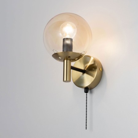Sconces Citilux "Charlize" CL143413, 13x20.5 cm, 1x40W, E14, brown color-6