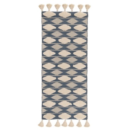 Argyle Ethnic cotton carpet, size 70x160 cm-1