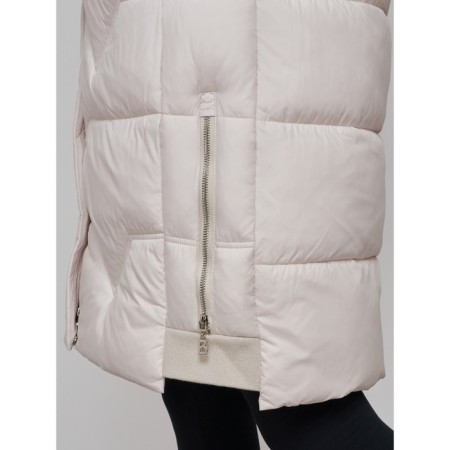 Coat insulated winter female, size 52, beige color-12