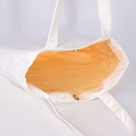 Shopper bag on magnet, white color-4