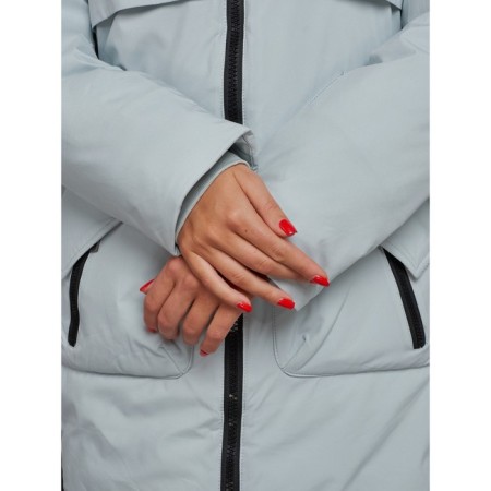 Winter jacket, size 42, turquoise color-11