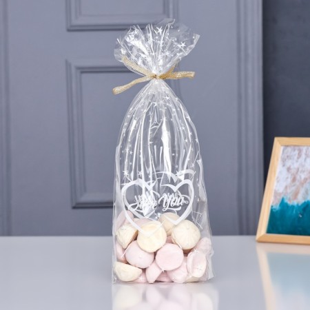 Package Packing BOPP, with a bottom fold, "two halves" 20*35 cm