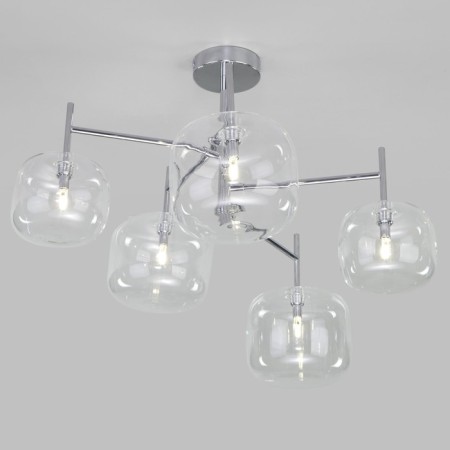 Ceiling chandelier with glass ceiling Jar, 3W, G4, 60x60x44 cm-3