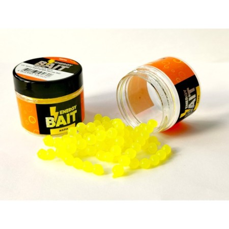 Artificial nozzle Energy Bait "caviar", flavored, s, 6 mm, 88 pcs, bright yellow color 9147