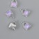 Decor for creativity metal, rhinestones "handbag" lilac 1.7x1.2 cm