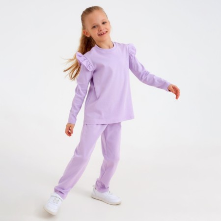 Children's set (jumper, trousers) minku: casual collection color Lilac, height 104-4