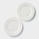 A set of porcelain plates Magistro Edne, 19 × 19 × 1.7 cm, white color