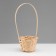 Wicker basket, D13 x h9.5/28cm, bamboo, natural