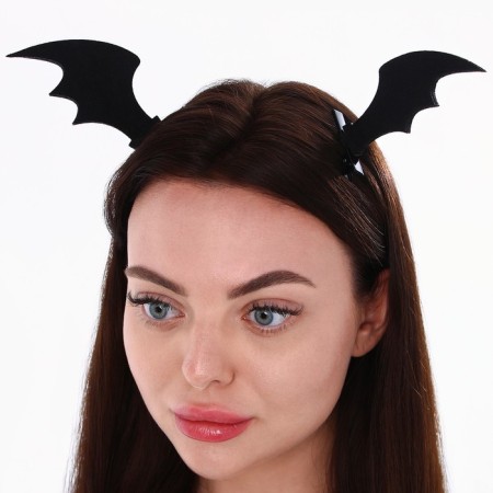 Hairpins for hair ears "Wings", black, 2 pcs, 11 x 12 cm-7