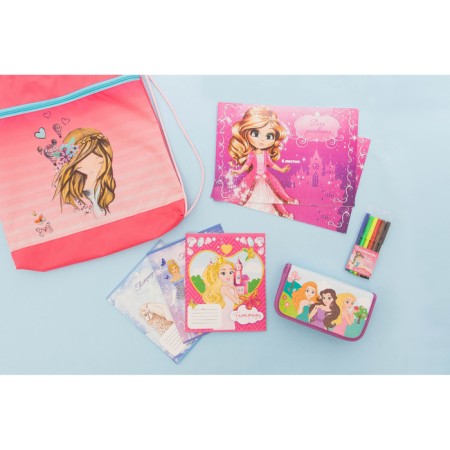 Album for drawing A4, 8 sheets on the paper clip "Princess 2", covered cardboard, internal block offset 100 g/m²-4