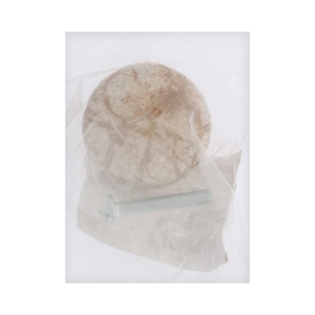 Pen button Art Cappio Ceramics 011, D = 32, ceramic, white with texture-5