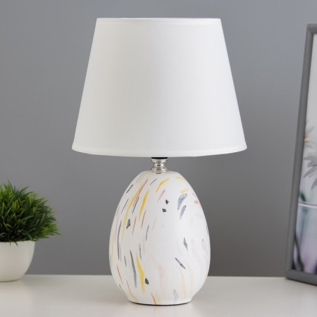 Elissa table lamp E14 40W white 20x20x32 cm Risalux