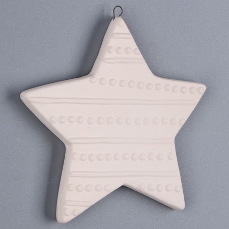 Christmas tree decoration for coloring "Star", with a suspension-3