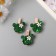 Decor for creativity wood "Procher. Cactus with flower" sequin set 3 pcs 1.5x4.8 cm