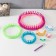 A set of knitting devices 4 pcs d = 13, 18, 23 and 28 cm+4 tools d/manufacturing pompons