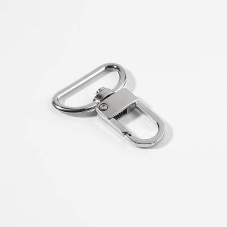 Metal carbine, 42 × 30 mm, 5 pcs, silver color-1