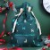 Gift bag "Christmas trifles" green, 27 x 40 cm