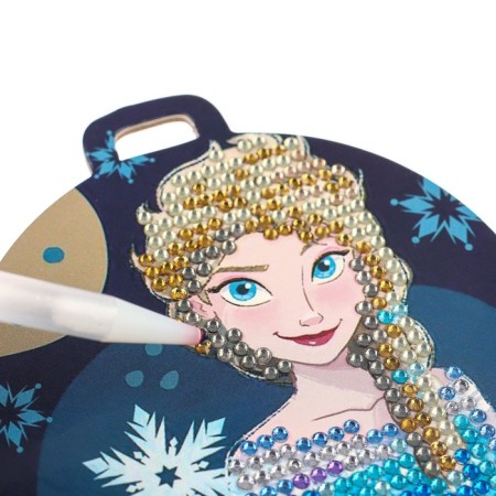Diamond mosaic on the suspension "New Year" Cold heart-2