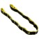Sangh expander, elastic, with captures 90x4 cm, yellow color