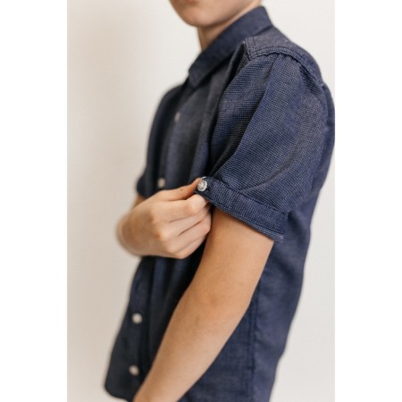 Surchachka upper for ISEE boys, height 134-140 cm, blue color-14