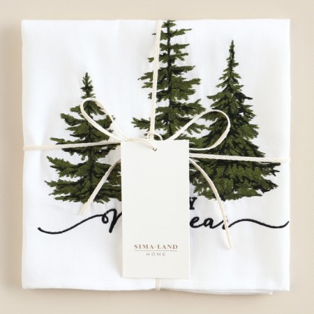 SL Home "Christmas Trees" 40x70 cm, linen 100%, 180 g/m2-8