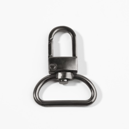 Metal carbine, 42 × 30 mm, 5 pcs, black nickel color-2
