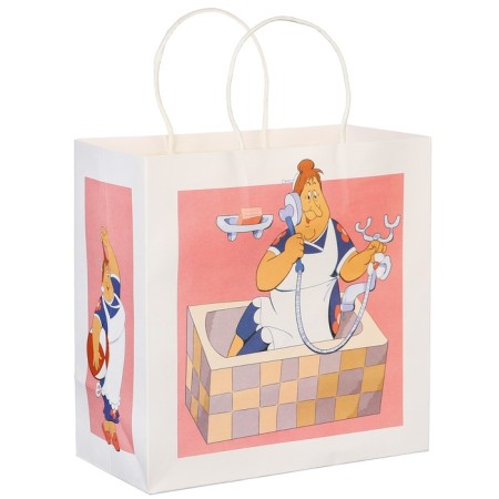Gift package, 22x22x1 cm, craft, packaging, baby and Carlson-1