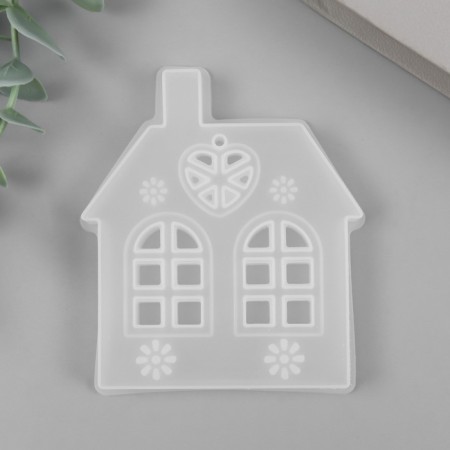Mold Silicon "House" 1x7.5x8.6 cm-2