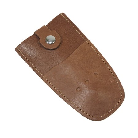 Key on the button, length 11.5 cm, brown color