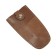 Key on the button, length 11.5 cm, brown color