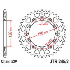 The rear star, driven JTR245/2 steel, chain 520, 42 teeth
